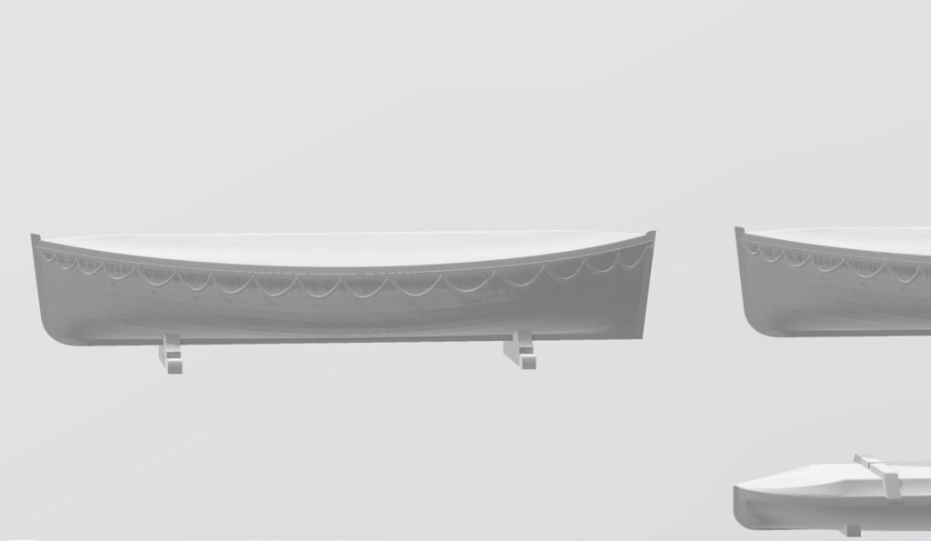 1/350 Scale Aftermarket Lifeboat Set for RMS Lusitania (1915 Configuration)