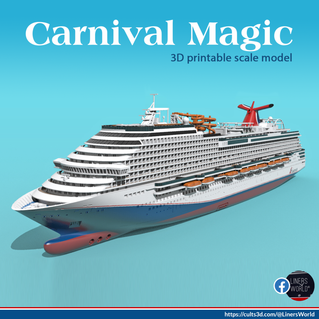 CARNIVAL MAGIC cruise ship print ready model