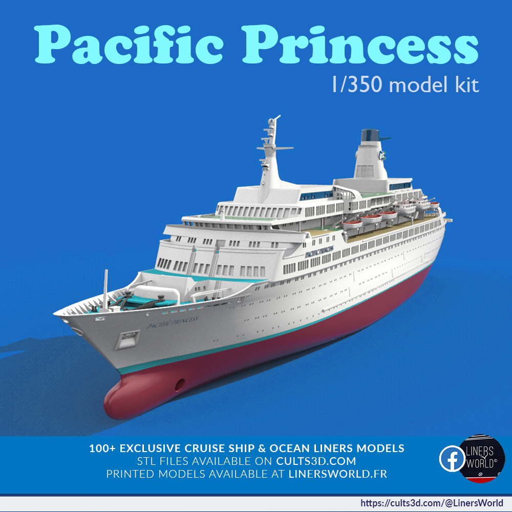 MS PACIFIC PRINCESS, the Love Boat 1/350 model kit