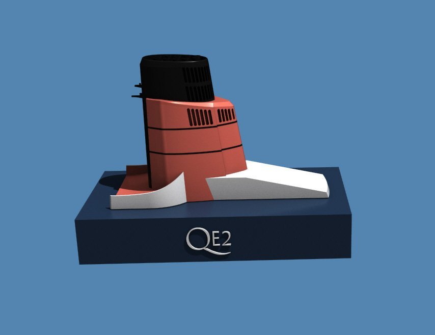 Iconic funnels - Queen Elizabeth 2 (QE2)