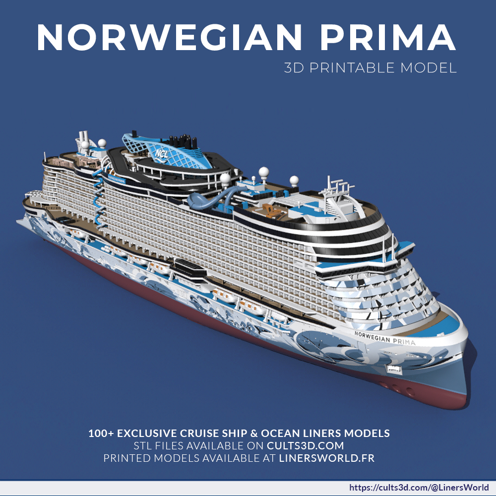 NCL NORWEGIAN PRIMA print-ready model