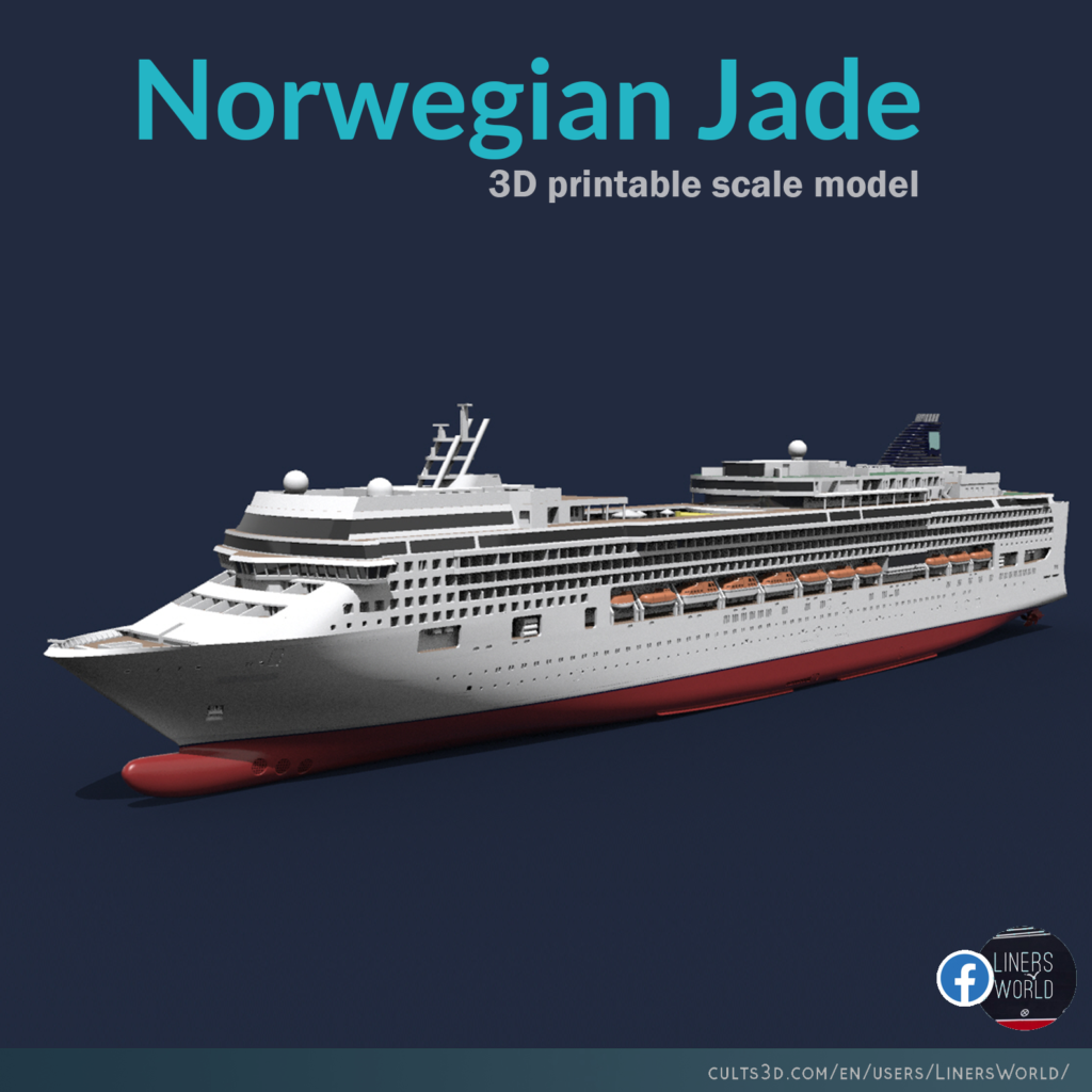 Norwegian Jade NCL cruise ship printable model