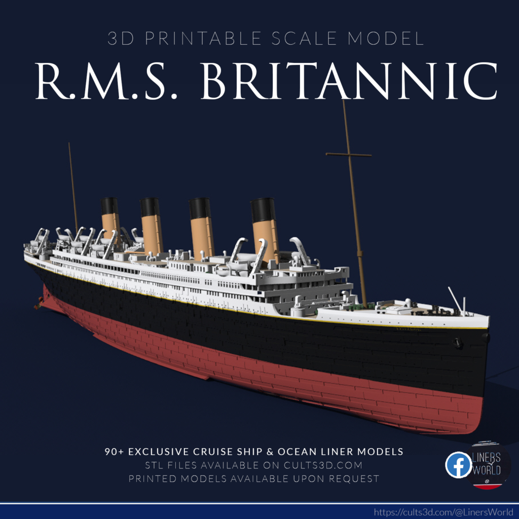 RMS BRITANNIC ocean liner, has she known commercial service