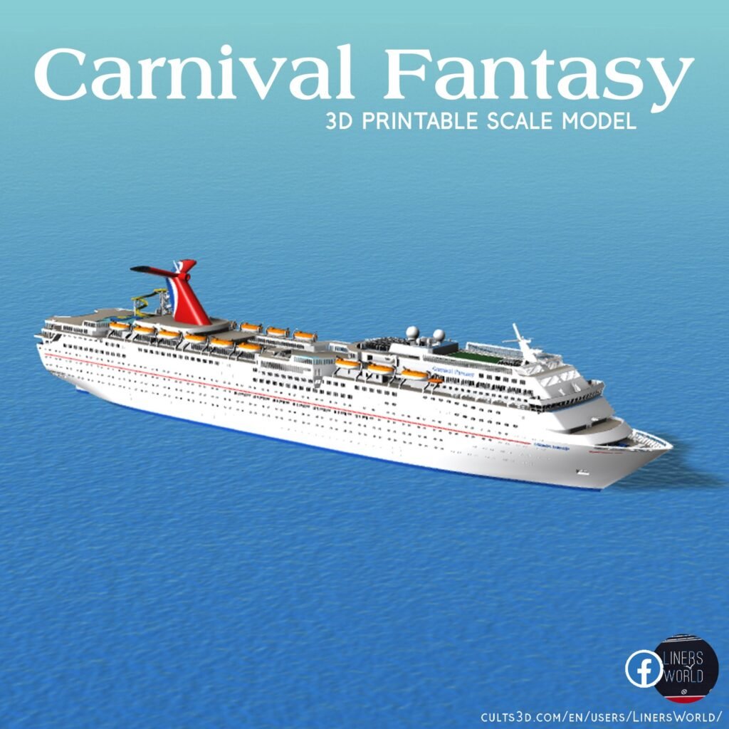 CARNIVAL FANTASY cruise ship 3d printable model