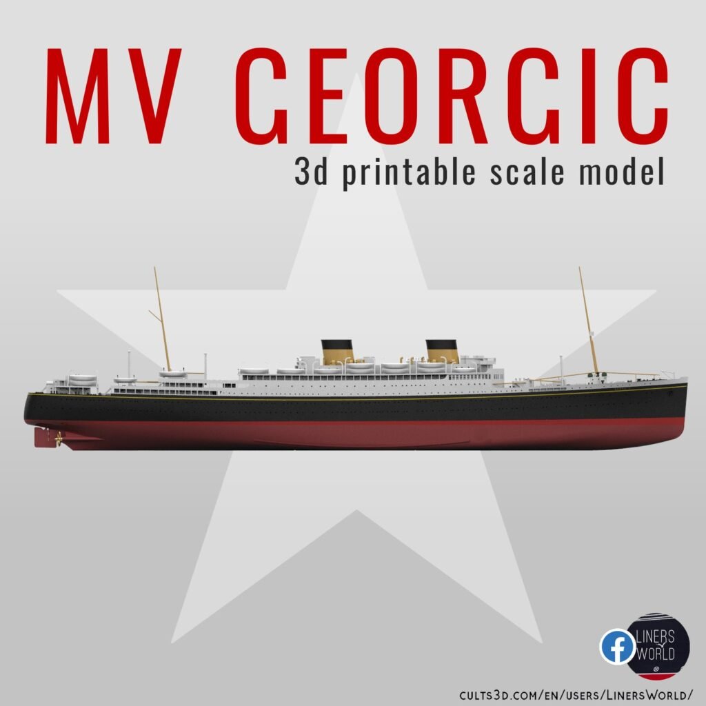 MV GEORGIC (1931), the last White Star Line ocean liner 3d printable model