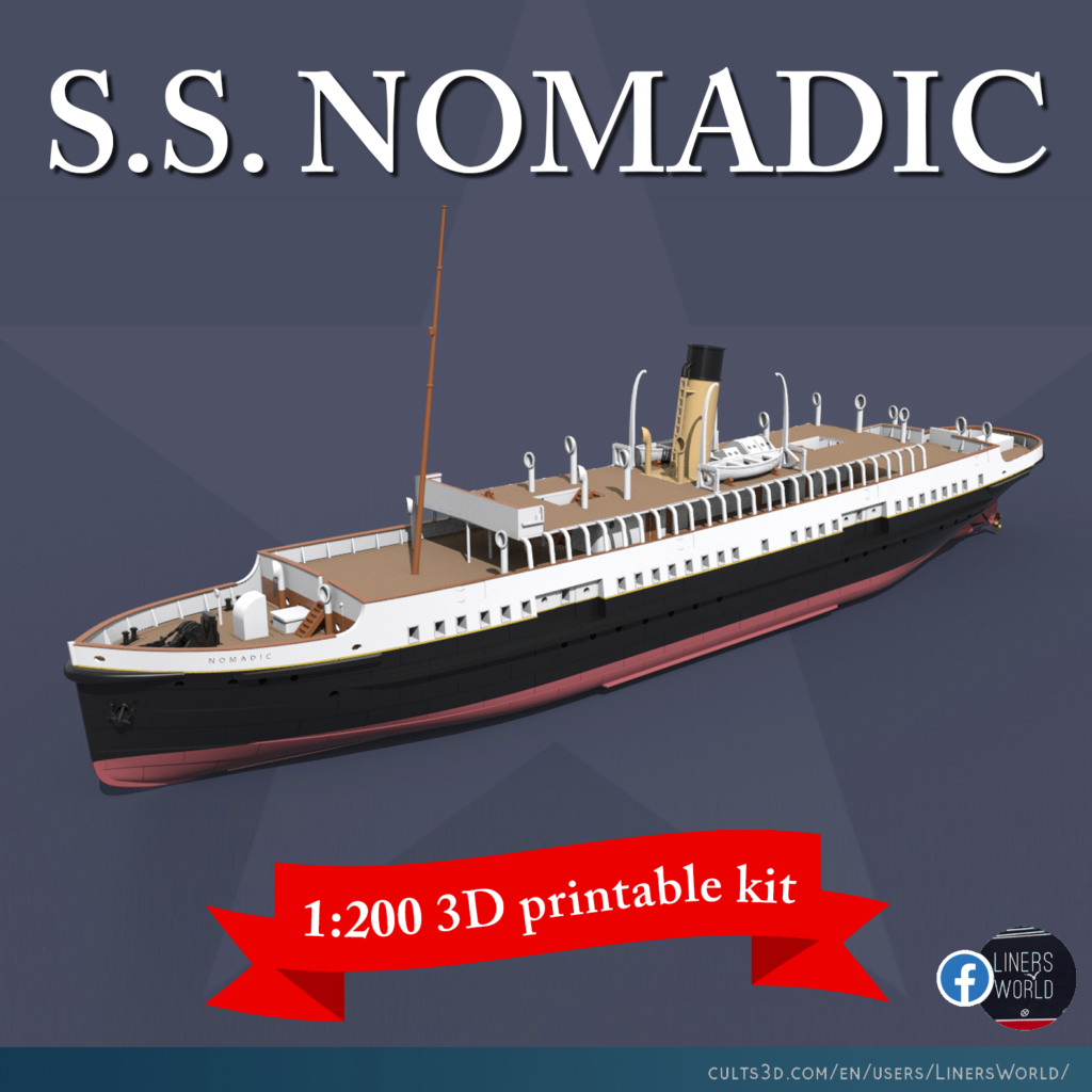 SS NOMADIC 1:200 printable scale model kit