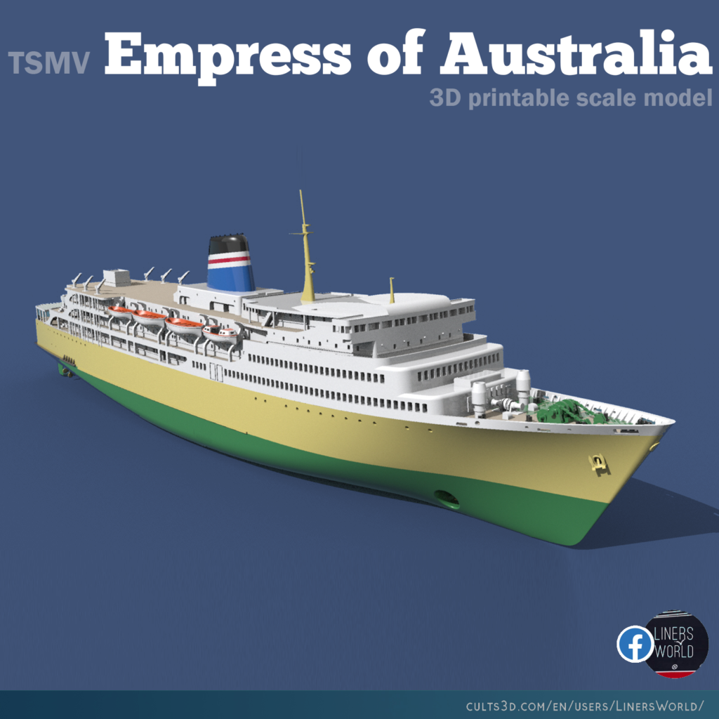 TSMV EMPRESS OF AUSTRALIA Australian Line Classic Ferry