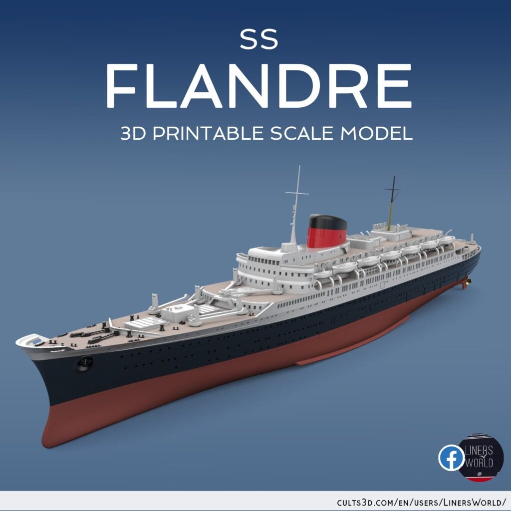 SS FLANDRE French line ocean liner (1952)