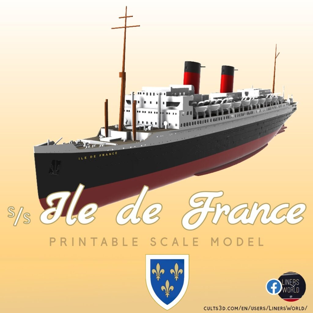 SS Ile de France Ocean Liner (post 1949)