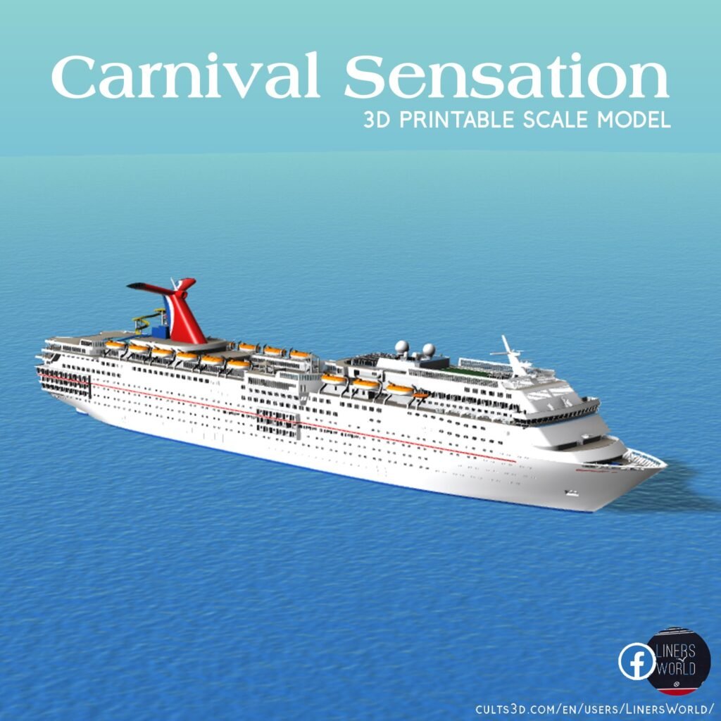 CARNIVALSENSATION cruise ship 3d printable model