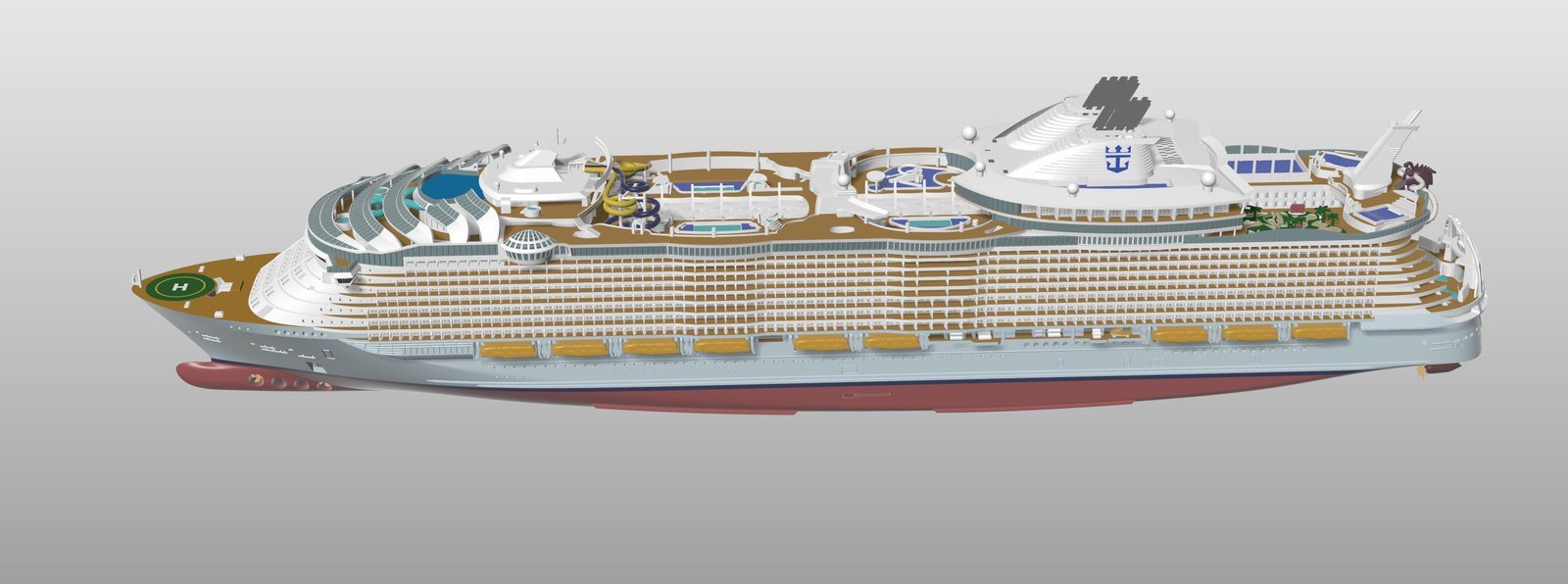 SYMPHONY OF THE SEAS Royal Caribbean cruise ship print ready model - Image 2