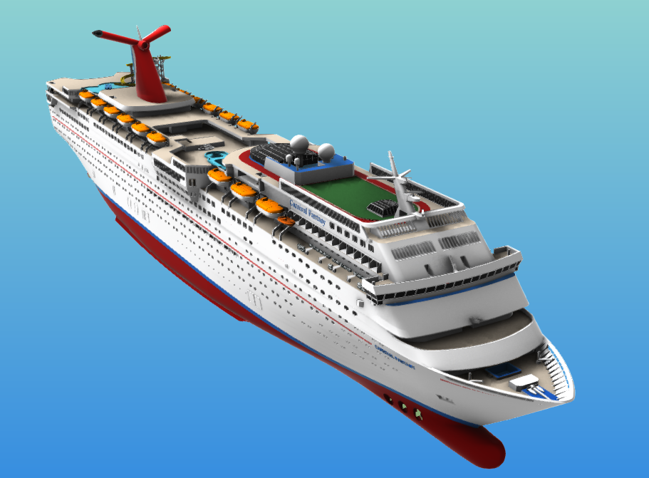 CARNIVAL IMAGINATION cruise ship 3d printable model - Image 2