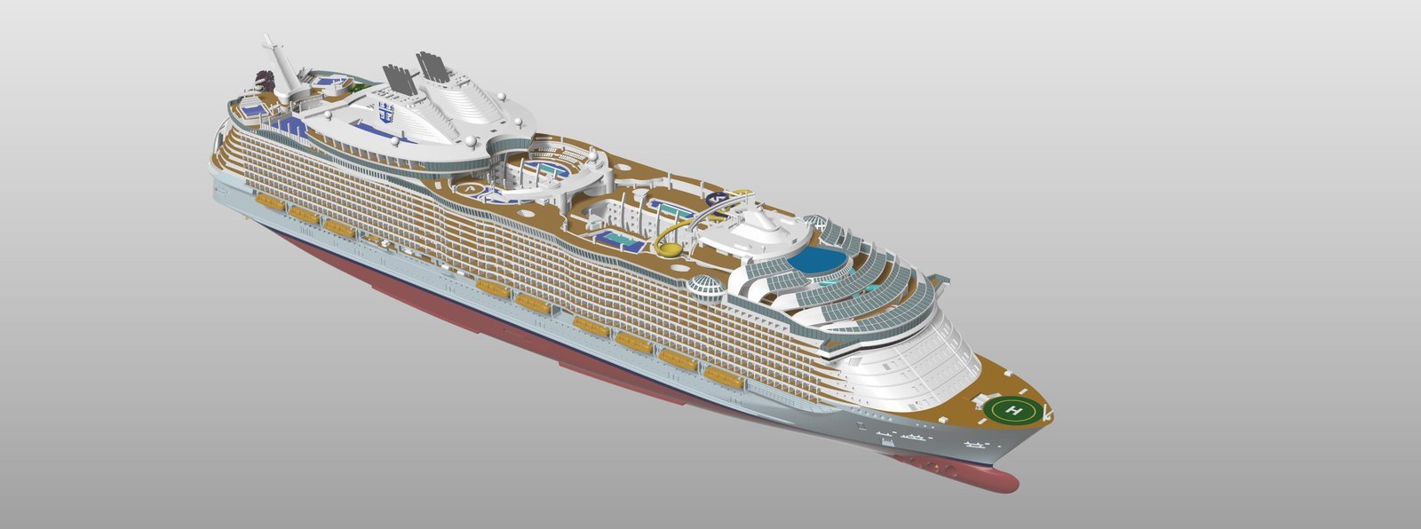 SYMPHONY OF THE SEAS Royal Caribbean cruise ship print ready model - Image 3