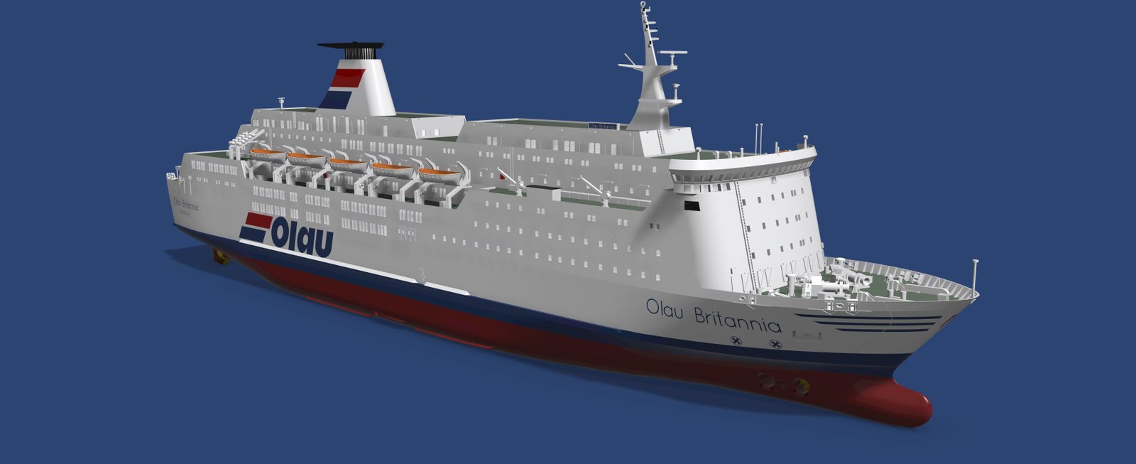MS Olau Britannia ferry 1/250 100-pieces model kit - Image 3