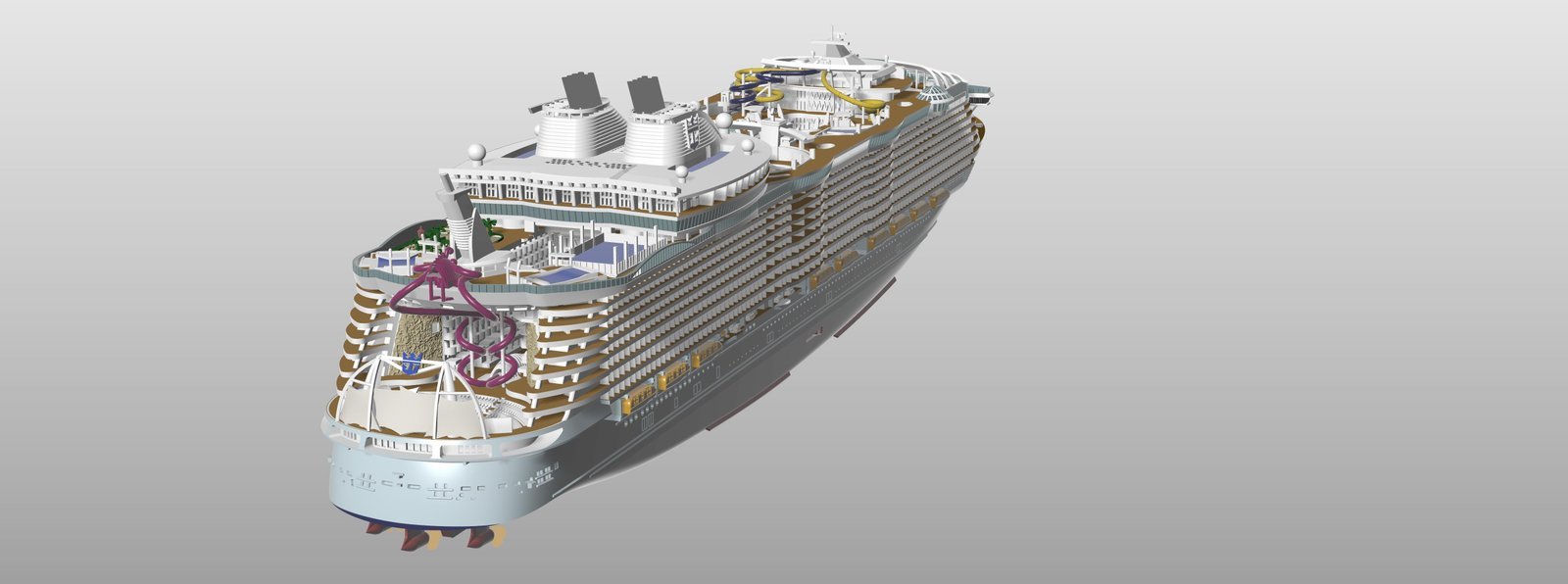 SYMPHONY OF THE SEAS Royal Caribbean cruise ship print ready model - Image 4