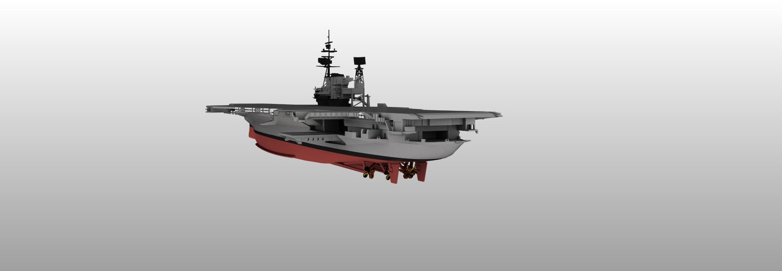 USS MIDWAY CV41 Aircraft carrier print ready model - Image 4