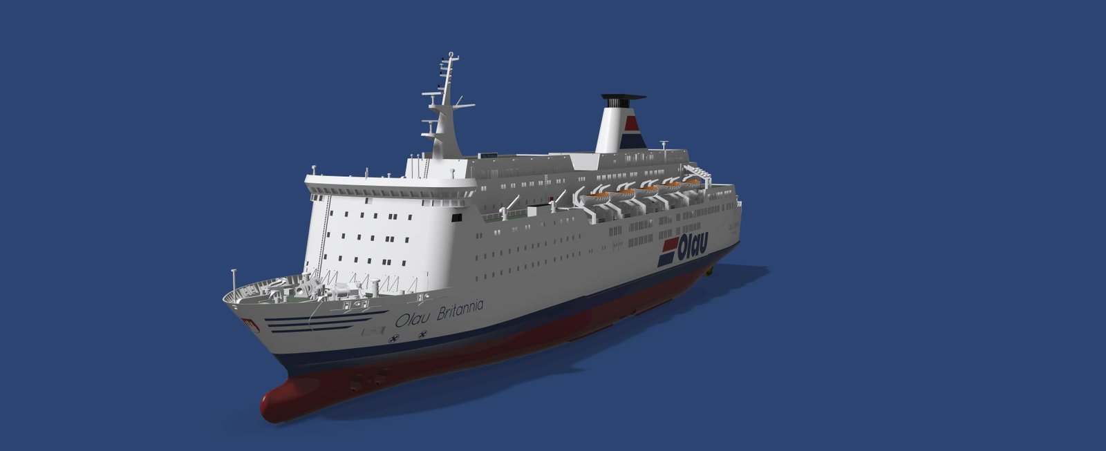 MS Olau Britannia ferry 1/250 100-pieces model kit - Image 4