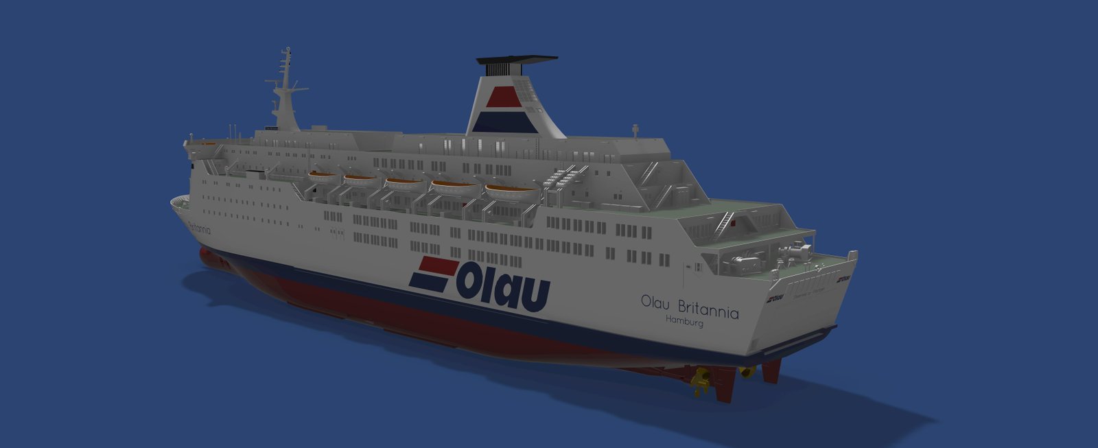 MS Olau Britannia ferry 1/250 100-pieces model kit - Image 5