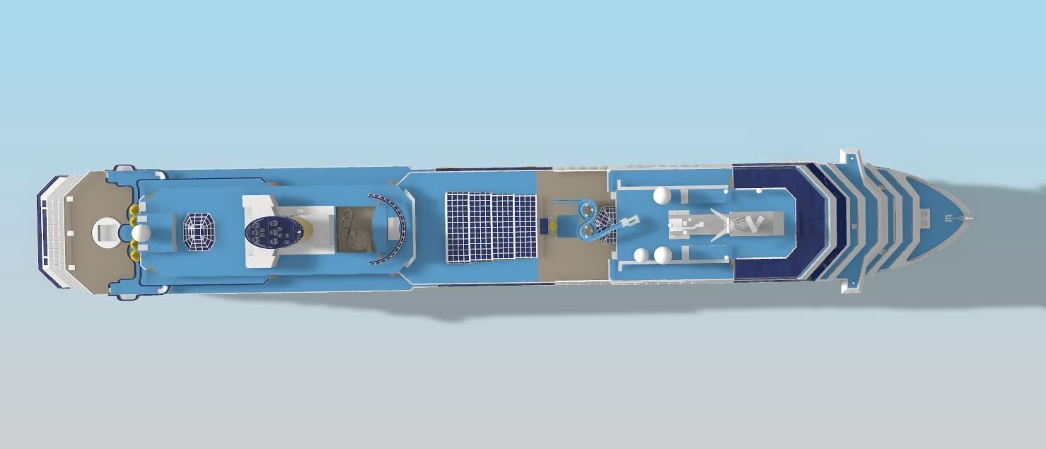 COSTA FAVOLOSA cruise ship printable model - Image 5