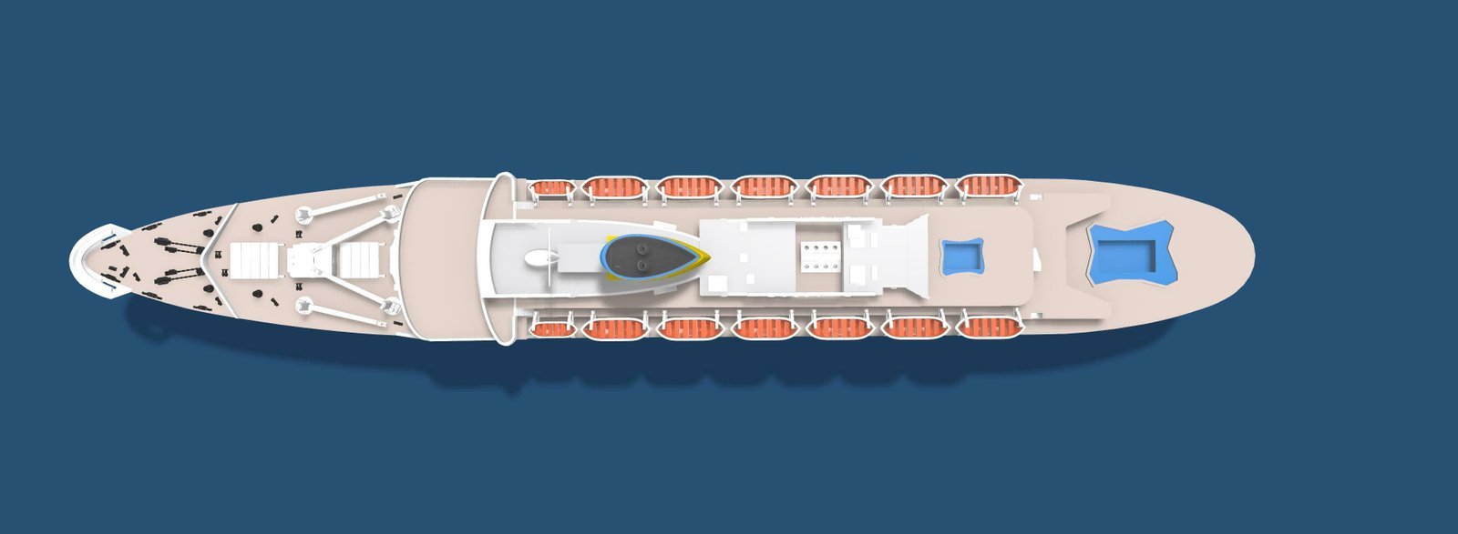 CARLA C. Costa Line cruise ship print-ready model - Image 6
