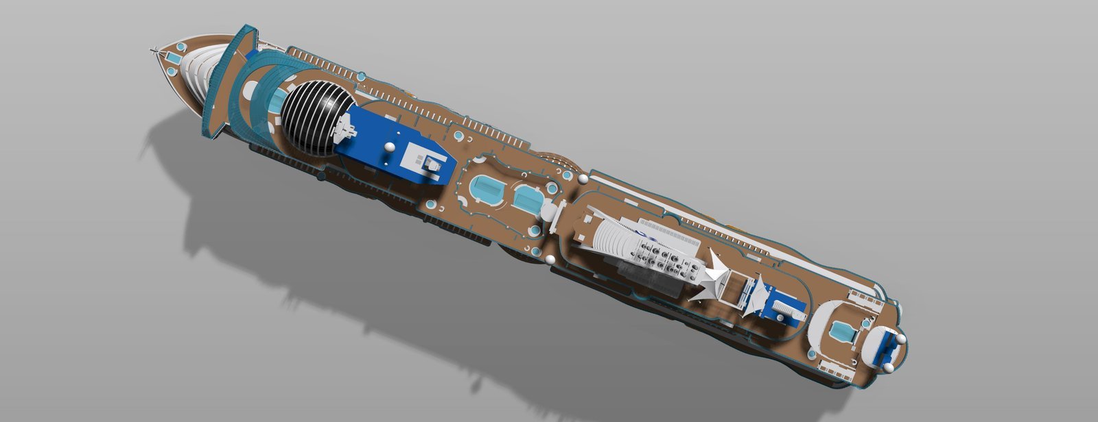 SUN PRINCESS (2024) cruise ship print ready model - Image 6