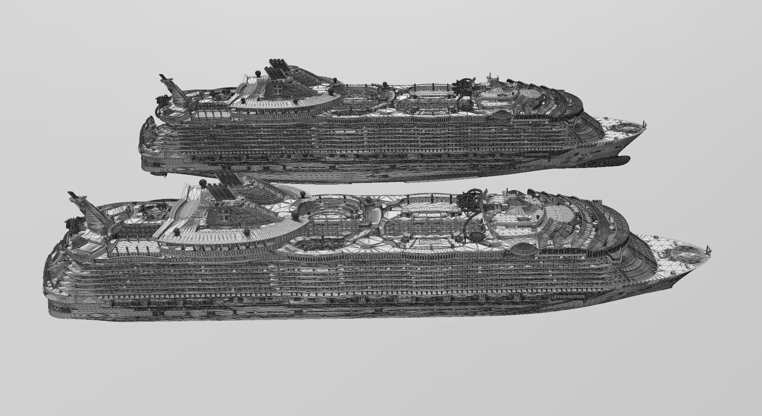SYMPHONY OF THE SEAS Royal Caribbean cruise ship print ready model - Image 6