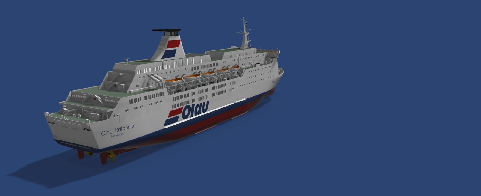 MS Olau Britannia ferry 1/250 100-pieces model kit - Image 6