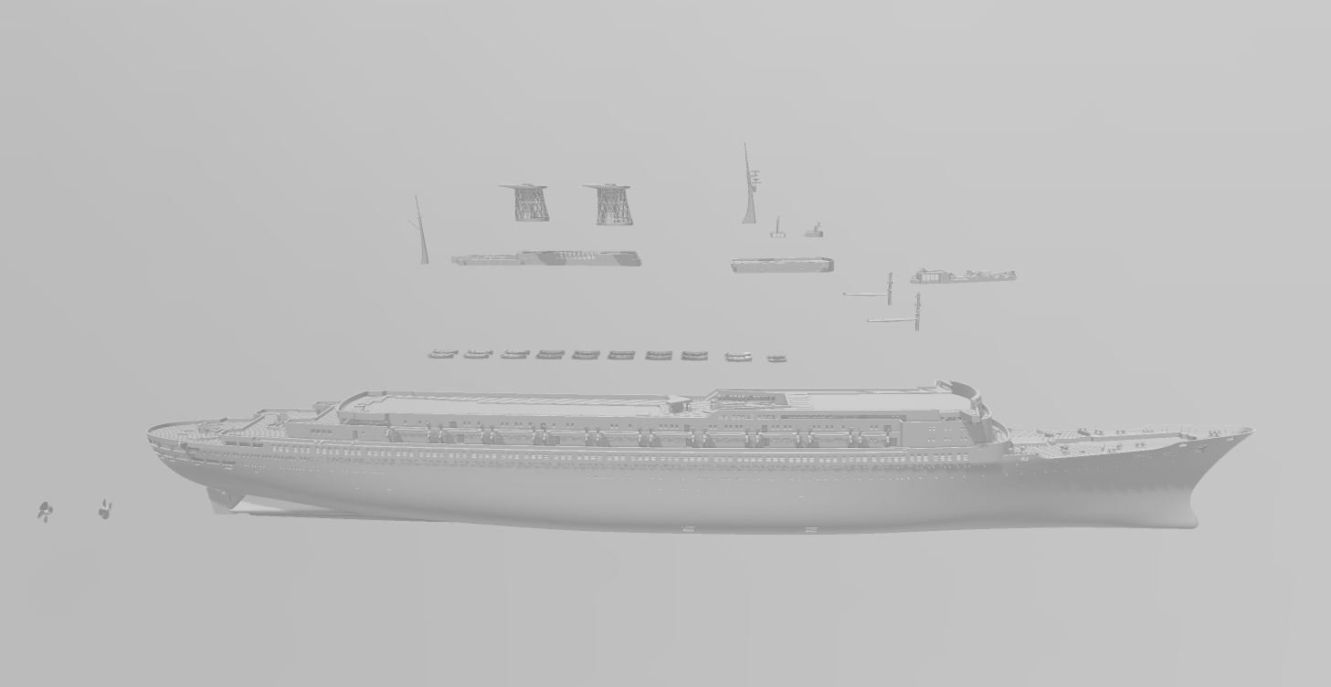 SS MICHELANGELO Italian ocean liner model kit - Image 6