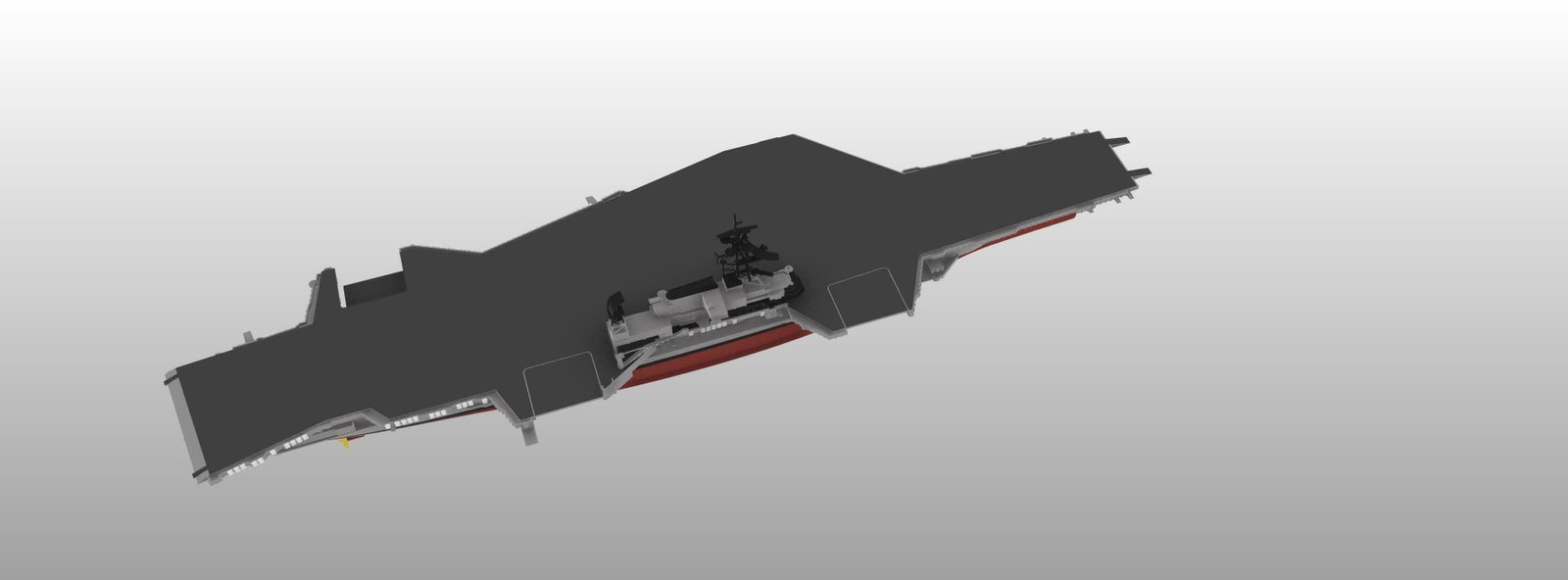 USS MIDWAY CV41 Aircraft carrier print ready model - Image 7