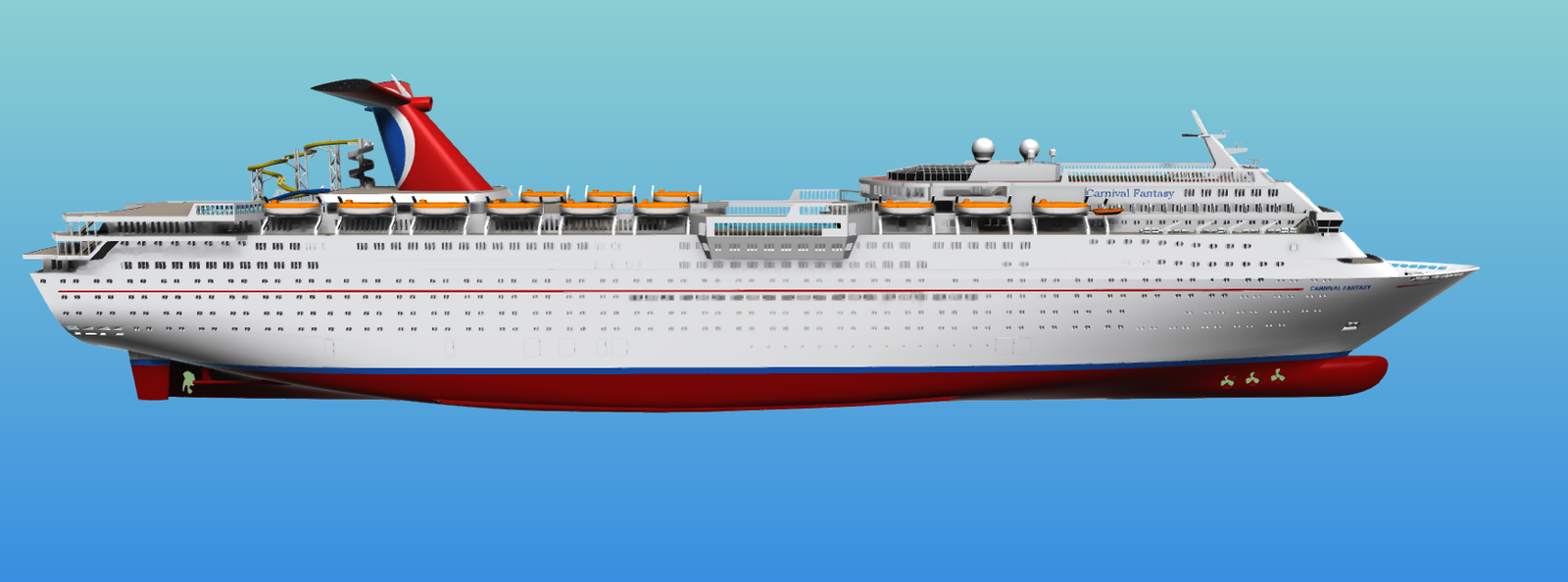 CARNIVAL IMAGINATION cruise ship 3d printable model - Image 7