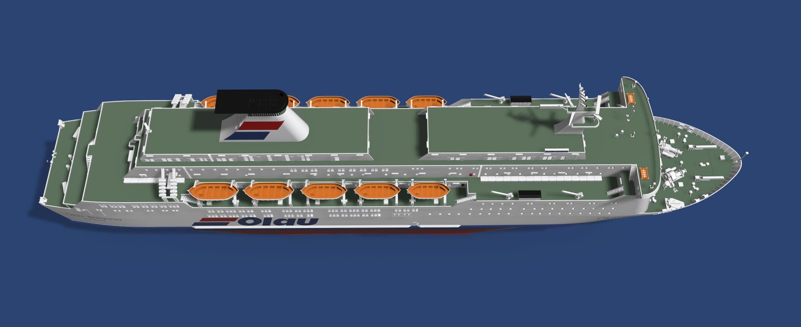 MS Olau Britannia ferry 1/250 100-pieces model kit - Image 7