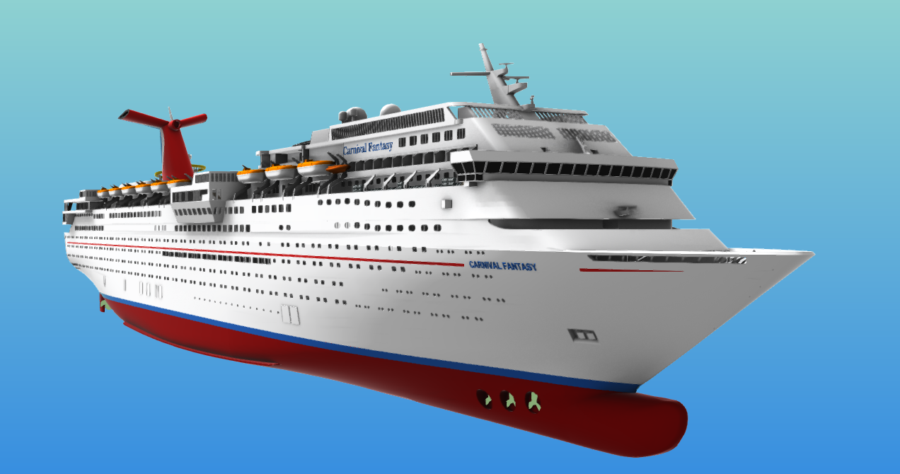 CARNIVAL IMAGINATION cruise ship 3d printable model - Image 8