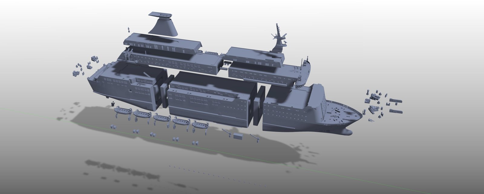 MS Olau Britannia ferry 1/250 100-pieces model kit - Image 11