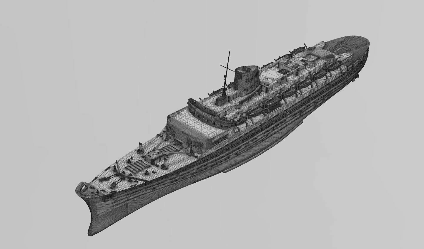 CARLA C. Costa Line cruise ship print-ready model - Image 12